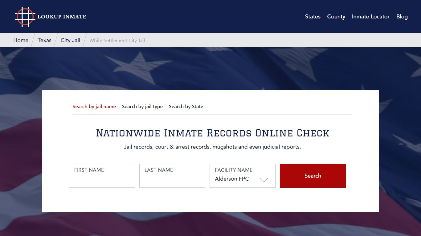 White Settlement City Jail in Texas - Lookup Inmate